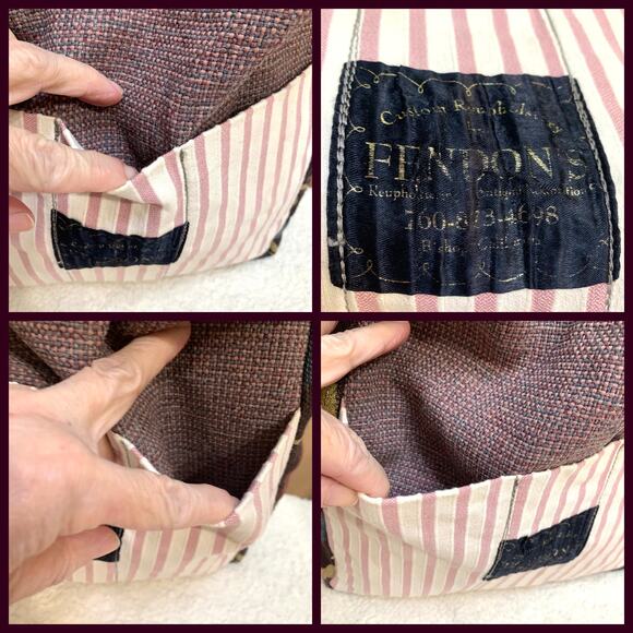 FENDON'S of Bishop CA Large Open Utility Tote Patchwork Upholstery Fabrics - Picture 3 of 16